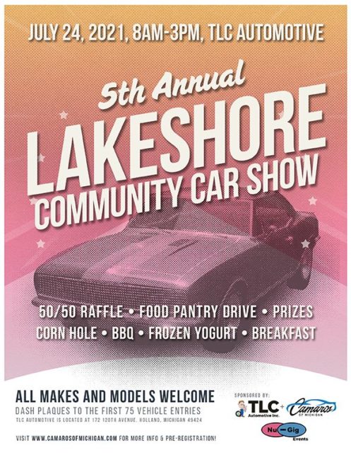 5th Annual Lakeshore Community Car Show Nu Gig Events