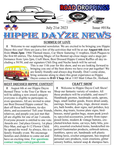 Road Droppings – Hippie Dayze Special Edition